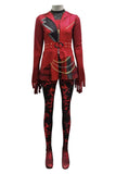 Descendants Cosplay Costume Red Kids Children and Adult Red Bodysuit Halloween Carnival Costume