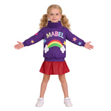 Gravity Falls Cosplay Costume Mabel Purple Outfit For Kids Children Halloween Carnival Costume