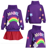 Gravity Falls Cosplay Costume Mabel Purple Outfit For Kids Children Halloween Carnival Costume