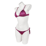GTA 6 Cosplay Costume Lucia Caminos Purple Leopard Print Swimsuit Adult Female Halloween Carnival Costume