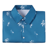 GTA Cosplay Costume Jason Blue Printed Beach Shirt Adult Male Halloween Carnival Costume
