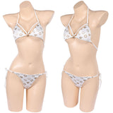GTA Lucia Cosplay Costume White Swimsuit Adult Female Halloween Carnival Costume