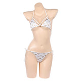 GTA Lucia Cosplay Costume White Swimsuit Adult Female Halloween Carnival Costume