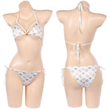GTA Lucia Cosplay Costume White Swimsuit Adult Female Halloween Carnival Costume