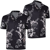 GTA6 Cosplay Costume Jason Black Printed T-Shirt Adult Male Halloween Carnival Costume