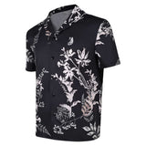 GTA6 Cosplay Costume Jason Black Printed T-Shirt Adult Male Halloween Carnival Costume