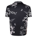 GTA6 Cosplay Costume Jason Black Printed T-Shirt Adult Male Halloween Carnival Costume