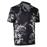 GTA6 Cosplay Costume Jason Black Printed T-Shirt Adult Male Halloween Carnival Costume