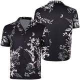 GTA6 Cosplay Costume Jason Black Printed T-Shirt Adult Male Halloween Carnival Costume
