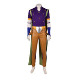 Gyro Zeppeli Cosplay Costume Purple Outfit Adult Male Halloween Carnival Costume