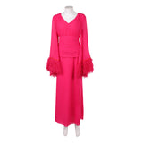 Hacks Season 5 Cosplay Costume Deborah Vance Pink Dress Adult Female Halloween Carnival Costume