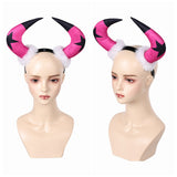 Helluva Boss Verosika Cosplay Headgear Adult Unisex Pink Black Headgear Halloween Carnival Costume Accessories