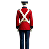 Hamlet Cosplay Costume Red Military Dress Uniform Adult Male Halloween Carnival Costume