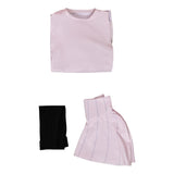 Hana Kurusu Cosplay Costume White Outfit Adult Female Halloween Carnival Costume