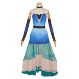 Hazbin Hotel Cosplay Costume Angel Dust Blue Outfilt Adult Unisex Halloween Carnival Costume