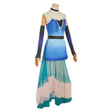 Hazbin Hotel Cosplay Costume Angel Dust Blue Outfilt Adult Unisex Halloween Carnival Costume