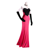 Hazbin Hotel Cosplay Costume Angel Dust Pink Outfit Adult Female Halloween Carnival Costume