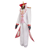 Hazbin Hotel Cosplay Costume Lucifer Morningstar White Outfilt  Adult Male Halloween Carnival Costume
