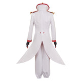 Hazbin Hotel Cosplay Costume Lucifer Morningstar White Outfilt  Adult Male Halloween Carnival Costume