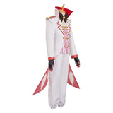 Hazbin Hotel Cosplay Costume Lucifer Morningstar White Outfilt  Adult Male Halloween Carnival Costume