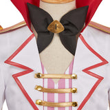 Hazbin Hotel Cosplay Costume Lucifer Morningstar White Outfilt  Adult Male Halloween Carnival Costume