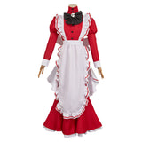 Hazbin Hotel Cosplay Costume Rosie Red Outfilt  Adult Female Halloween Carnival Costume
