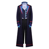 Hazbin Hotel Cosplay Costume Vox Blue Outfit Adult Female Halloween Carnival Costume