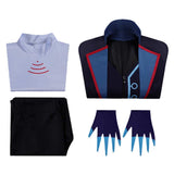 Hazbin Hotel Cosplay Costume Vox Blue Outfit Adult Female Halloween Carnival Costume