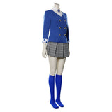Heathers Veronica Cosplay Costume Sawyer Women Blue School Uniform Adult Female Halloween Carnival Costume