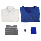 Heathers Veronica Cosplay Costume Sawyer Women Blue School Uniform Adult Female Halloween Carnival Costume
