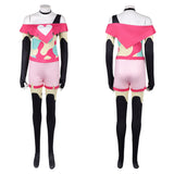 Helluva Boss Cosplay Costume Beelzebub Pink Outfit Adult Female Halloween Carnival Costume