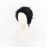 Hiromi Higuruma Black Cosplay Wig Resistant Synthetic Hair Halloween Costume Accessories