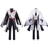 Honkai: Star Rail Cosplay Costume Ashveil Black and White Outfit Adult Male Halloween Carnival Costume