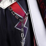 Honkai: Star Rail Cosplay Costume Ashveil Black and White Outfit Adult Male Halloween Carnival Costume