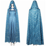 House of the Dragon Cosplay Costume Alicent Hightower Blue Outfit Adult Female Halloween Carnival Costume