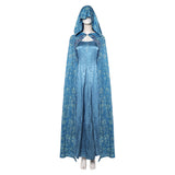 House of the Dragon Cosplay Costume Alicent Hightower Blue Outfit Adult Female Halloween Carnival Costume