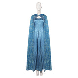 House of the Dragon Cosplay Costume Alicent Hightower Blue Outfit Adult Female Halloween Carnival Costume