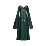 House of the Dragon Cosplay Costume Alicent Hightower Green Dress Adult Female Halloween Carnival Costume