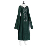 House of the Dragon Cosplay Costume Alicent Hightower Green Dress Adult Female Halloween Carnival Costume