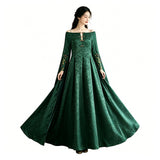 House of the Dragon Season 3 Cosplay Costume Alicent Hightower Green Dress Adult Female Halloween Carnival Costume