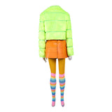 I Love Boosters Cosplay Costume Corvette Women Green Outfit Adult Female Halloween Carnival Costume