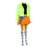 I Love Boosters Cosplay Costume Corvette Women Green Outfit Adult Female Halloween Carnival Costume
