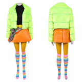 I Love Boosters Cosplay Costume Corvette Women Green Outfit Adult Female Halloween Carnival Costume