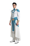 Invincible Cosplay Costume Mark Grayson Blue and White Jumpsuit Adult Male Halloween Carnival Costume