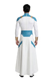 Invincible Cosplay Costume Mark Grayson Blue and White Jumpsuit Adult Male Halloween Carnival Costume