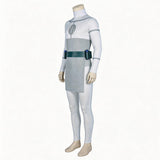 Invincible Cosplay Costume Mark Grayson White Jumpsuit Adult Male Halloween Carnival Costume