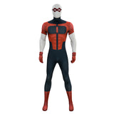 Invincible Cosplay Costume Oliver Grayson Red and Black Bodysuit Jumpsuit Adult Male Halloween Carnival Costume