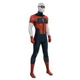 Invincible Cosplay Costume Oliver Grayson Red and Black Bodysuit Jumpsuit Adult Male Halloween Carnival Costume