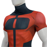 Invincible Cosplay Costume Oliver Grayson Red and Black Bodysuit Jumpsuit Adult Male Halloween Carnival Costume