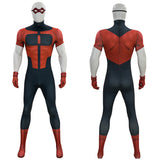 Invincible Cosplay Costume Oliver Grayson Red and Black Bodysuit Jumpsuit Adult Male Halloween Carnival Costume